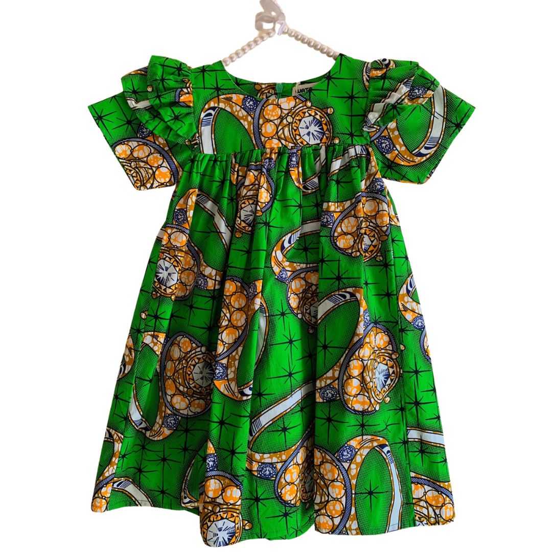 Lola Dress - Green Watoto Collection Lola Dress - Green Watoto Collection